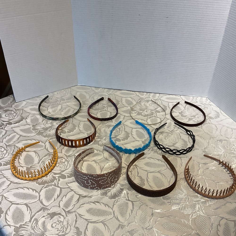 Unbranded Headband Lot Women OS Multicolor Excellent Assorted 11pc Set